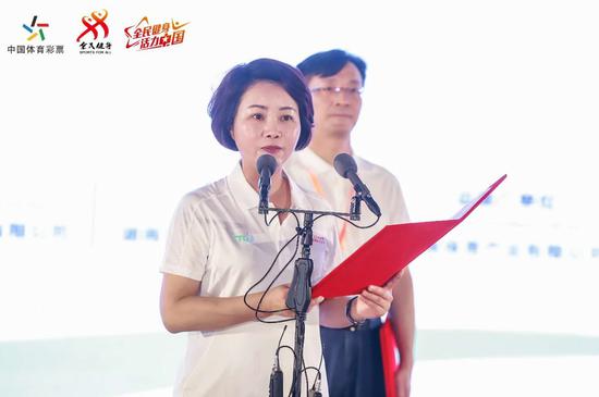 (长沙市政协副主席、市体育局局长李平致辞)